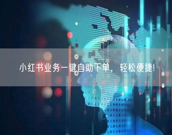 小红书业务一键自助下单，轻松便捷!