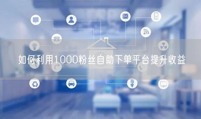如何利用1000粉丝自助下单平台提升收益